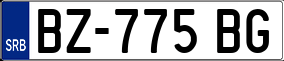 Trailer License Plate